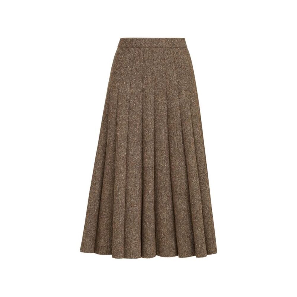 Brunello Cucinelli Brown Skirts - Pleated Skirts Women